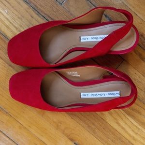 other stories square toe sling back heels